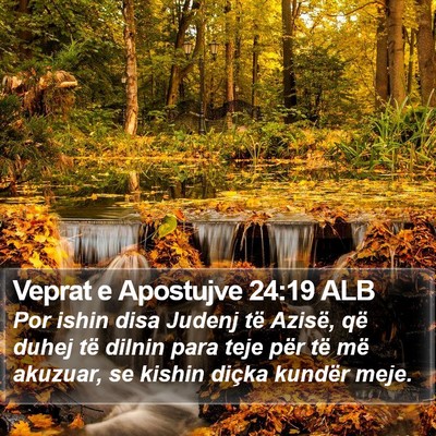 Veprat e Apostujve 24:19 ALB Bible Verse Image