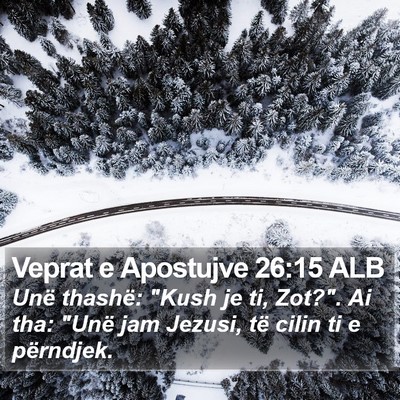Veprat e Apostujve 26:15 ALB Bible Verse Image