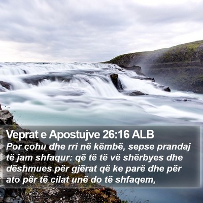 Veprat e Apostujve 26:16 ALB Bible Verse Image