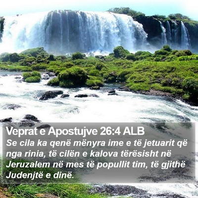 Veprat e Apostujve 26:4 ALB Bible Verse Image