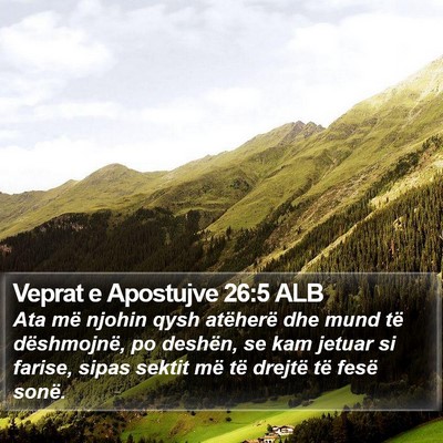 Veprat e Apostujve 26:5 ALB Bible Verse Image