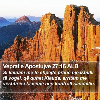 Veprat e Apostujve 27:16 ALB Bible Verse Image