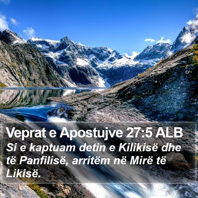 Veprat e Apostujve 27:5 ALB Bible Verse Image
