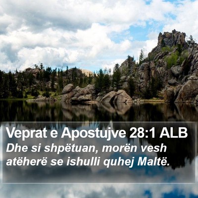 Veprat e Apostujve 28:1 ALB Bible Verse Image