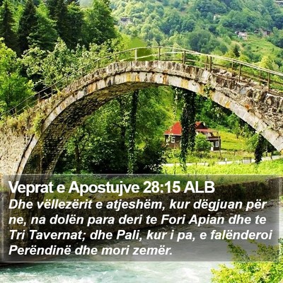 Veprat e Apostujve 28:15 ALB Bible Verse Image