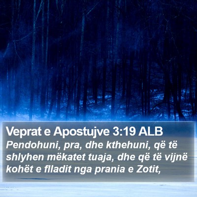 Veprat e Apostujve 3:19 ALB Bible Verse Image