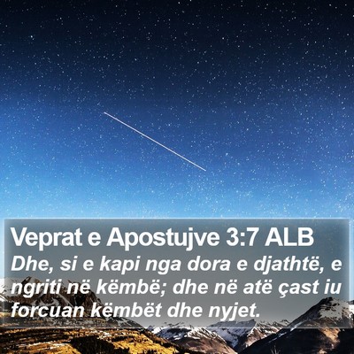 Veprat e Apostujve 3:7 ALB Bible Verse Image