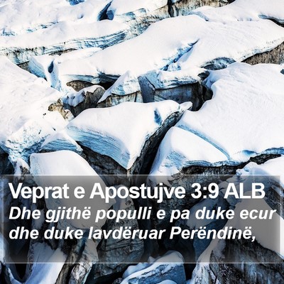 Veprat e Apostujve 3:9 ALB Bible Verse Image