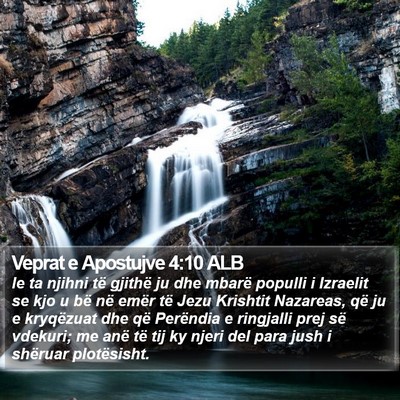 Veprat e Apostujve 4:10 ALB Bible Verse Image