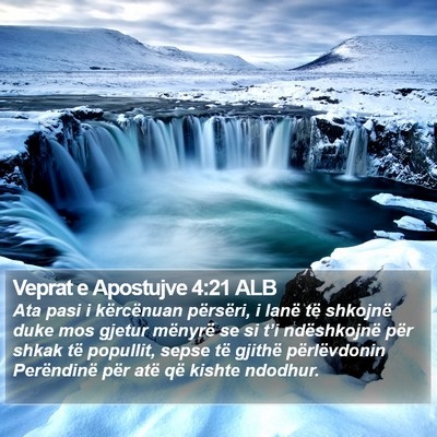 Veprat e Apostujve 4:21 ALB Bible Verse Image