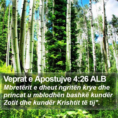 Veprat e Apostujve 4:26 ALB Bible Verse Image