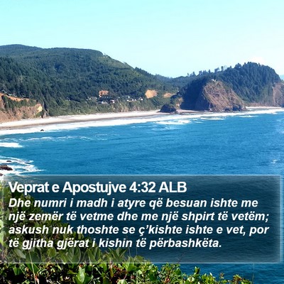 Veprat e Apostujve 4:32 ALB Bible Verse Image
