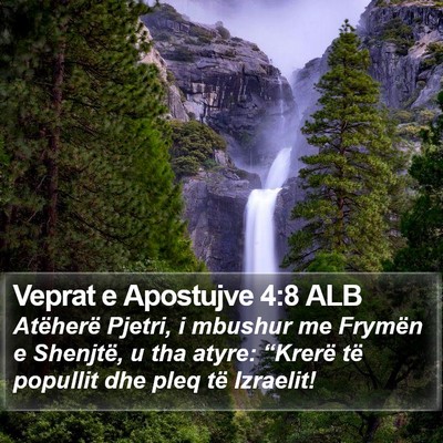 Veprat e Apostujve 4:8 ALB Bible Verse Image