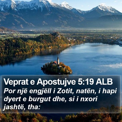 Veprat e Apostujve 5:19 ALB Bible Verse Image