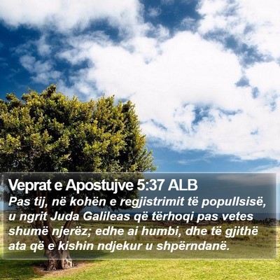 Veprat e Apostujve 5:37 ALB Bible Verse Image