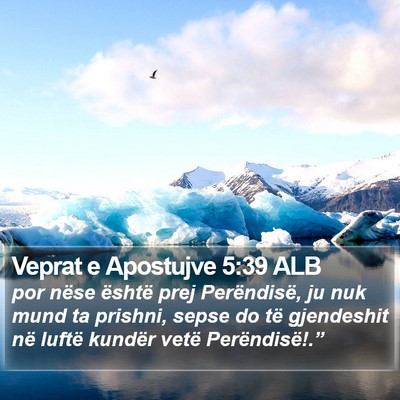 Veprat e Apostujve 5:39 ALB Bible Verse Image