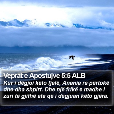 Veprat e Apostujve 5:5 ALB Bible Verse Image