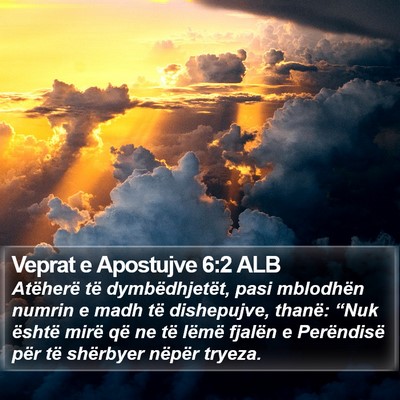 Veprat e Apostujve 6:2 ALB Bible Verse Image