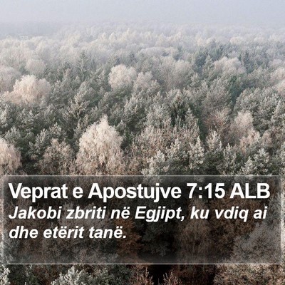 Veprat e Apostujve 7:15 ALB Bible Verse Image