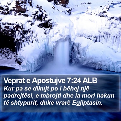 Veprat e Apostujve 7:24 ALB Bible Verse Image