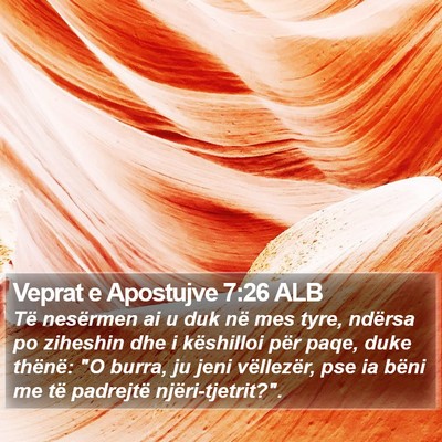 Veprat e Apostujve 7:26 ALB Bible Verse Image