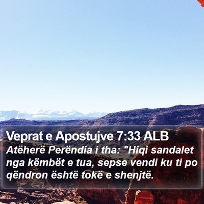 Veprat e Apostujve 7:33 ALB Bible Verse Image