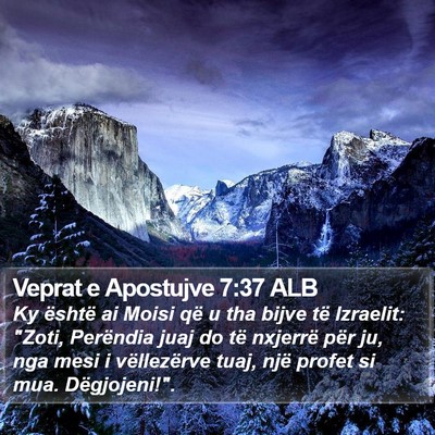 Veprat e Apostujve 7:37 ALB Bible Verse Image