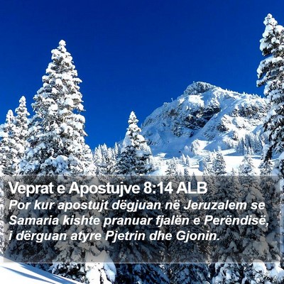 Veprat e Apostujve 8:14 ALB Bible Verse Image