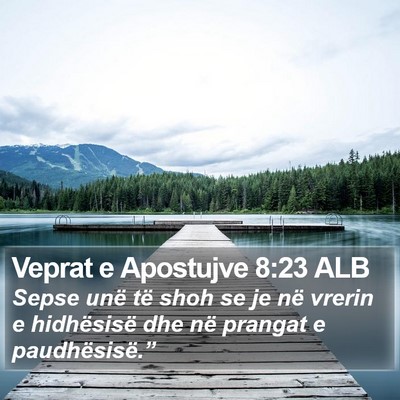 Veprat e Apostujve 8:23 ALB Bible Verse Image