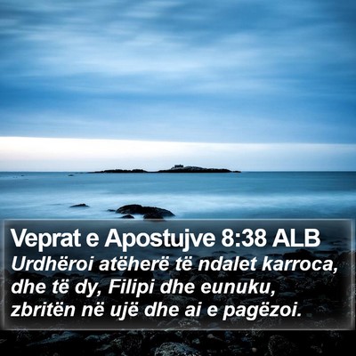 Veprat e Apostujve 8:38 ALB Bible Verse Image