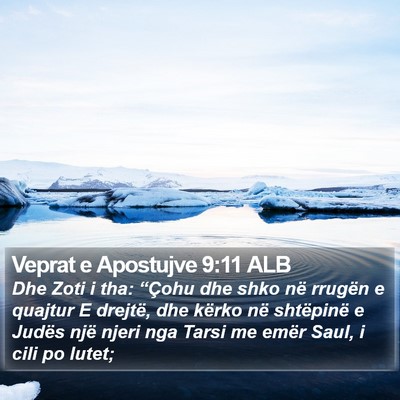 Veprat e Apostujve 9:11 ALB Bible Verse Image