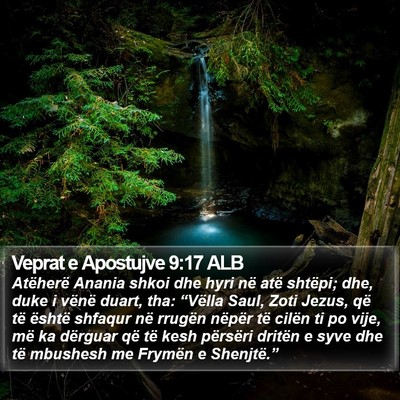 Veprat e Apostujve 9:17 ALB Bible Verse Image