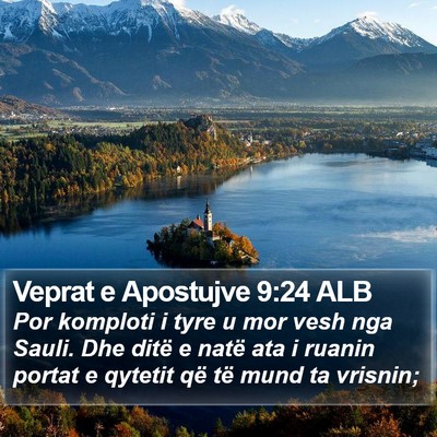Veprat e Apostujve 9:24 ALB Bible Verse Image