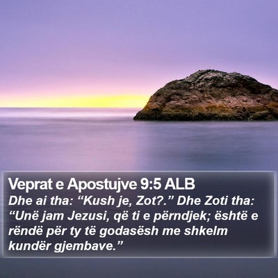 Veprat e Apostujve 9:5 ALB Bible Verse Image