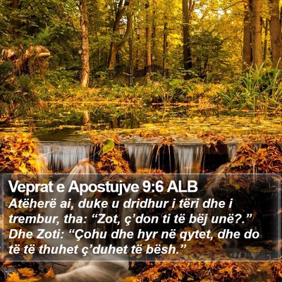 Veprat e Apostujve 9:6 ALB Bible Verse Image