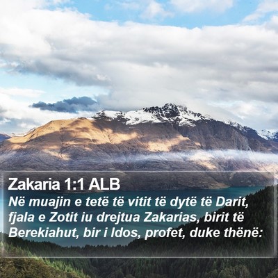Zakaria 1:1 ALB Bible Verse Image