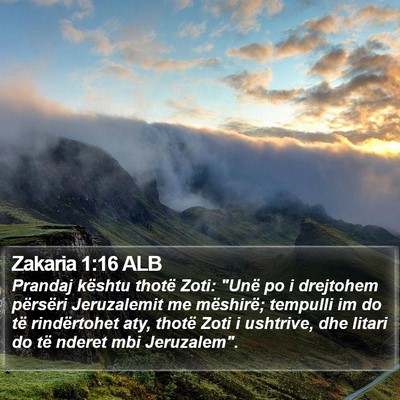 Zakaria 1:16 ALB Bible Verse Image