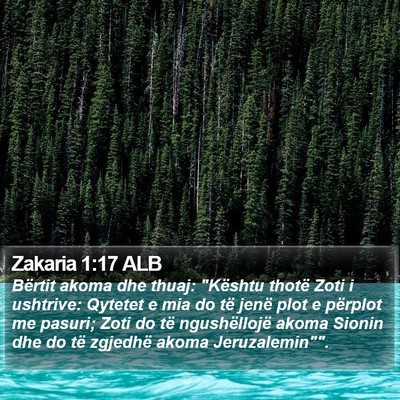 Zakaria 1:17 ALB Bible Verse Image