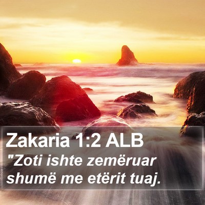 Zakaria 1:2 ALB Bible Verse Image