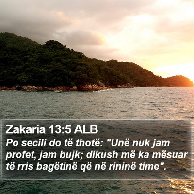 Zakaria 13:5 ALB Bible Verse Image