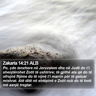 Zakaria 14:21 ALB Bible Verse Image
