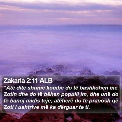 Zakaria 2:11 ALB Bible Verse Image