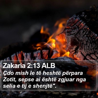 Zakaria 2:13 ALB Bible Verse Image