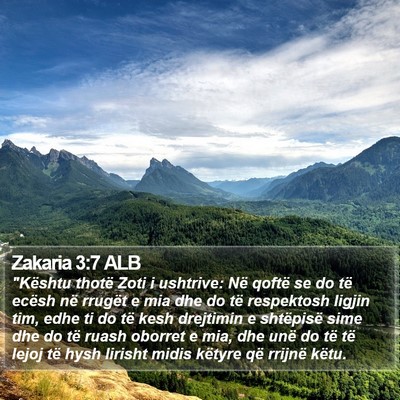 Zakaria 3:7 ALB Bible Verse Image