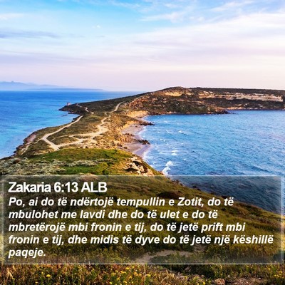 Zakaria 6:13 ALB Bible Verse Image
