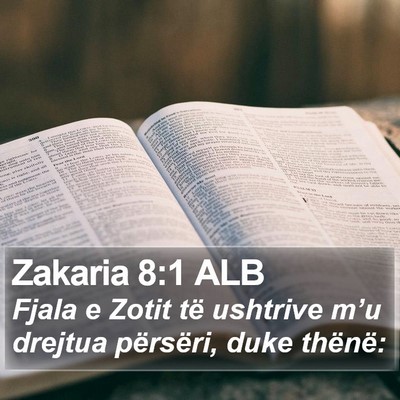 Zakaria 8:1 ALB Bible Verse Image