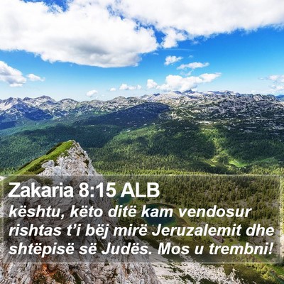 Zakaria 8:15 ALB Bible Verse Image