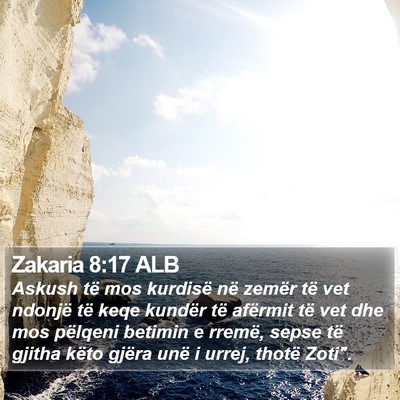 Zakaria 8:17 ALB Bible Verse Image