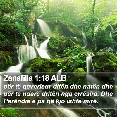 Zanafilla 1:18 ALB Bible Verse Image
