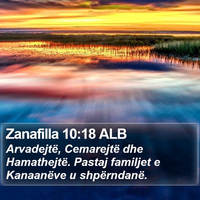 Zanafilla 10:18 ALB Bible Verse Image